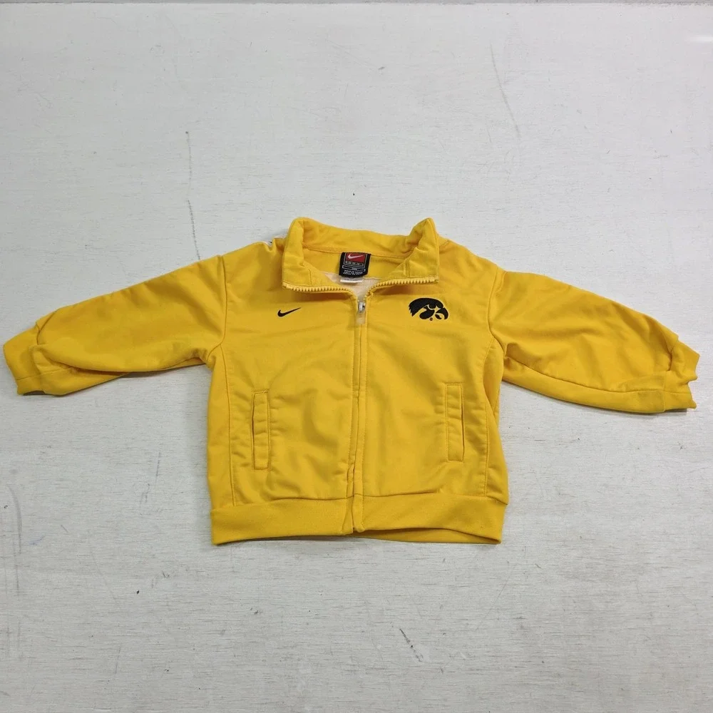 Nike On Field‎ Iowa Hawkeys Track Jacket Yellow Black Football Kids Toddlers 24M